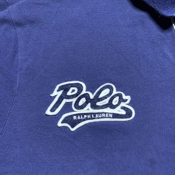 Polo Ralph Lauren Logo Button Up Shirt Embordered Mens Size XXL Slim Fit Blue - Picture 3 of 7